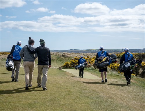 Group Of Golfers Walking