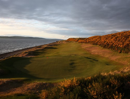 Golf Course By The Sea At Dusk