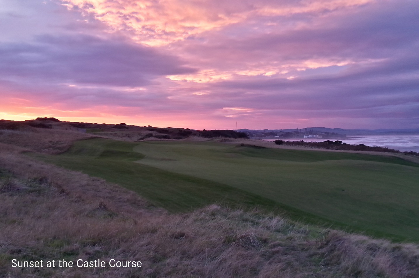 Sunset At Castle Course