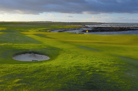 Crail Balcomie 3Rd Green Looking To 4Th Green